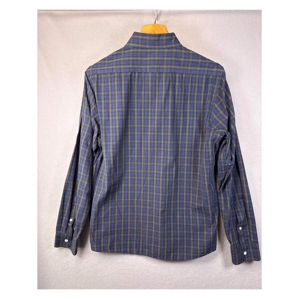 Slate & Stone Plaid Button Down Shirt Long Sleeve‎ Casual Mens Size M Academia - Picture 7 of 10